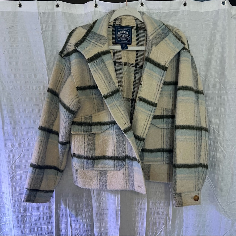 Adorable Cropped Flannel Jacket